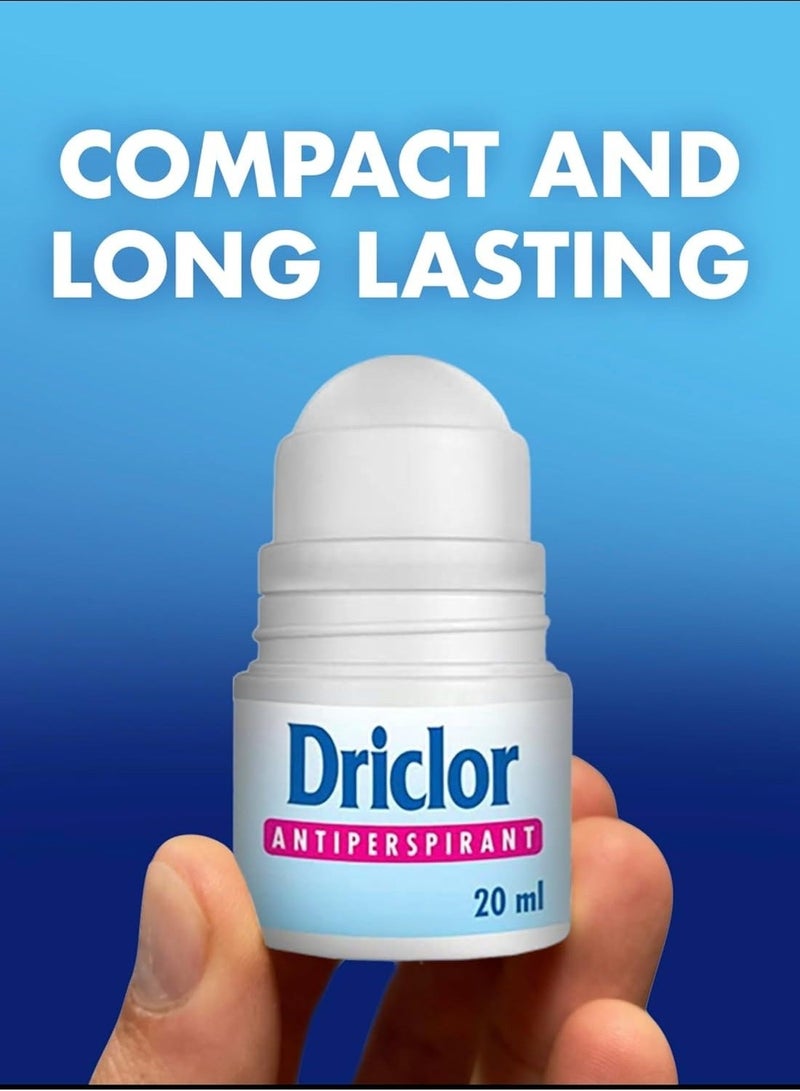 Driclor Antiperspirant Roll On Applicator 20ml - Image 2